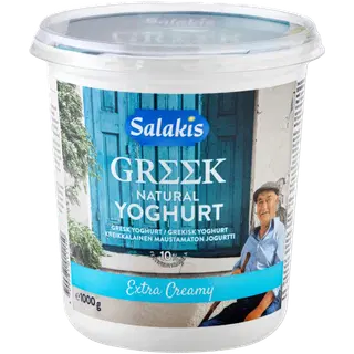 Salakis naturaalne kreeka jogurt 10% 1kg