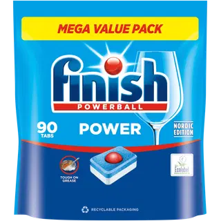 Finish power nõudepesutabletid kileta allin1 90tk