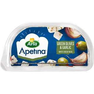Arla Apetina oliivi-küüslaugu juustusnäkid õlis, 100 g