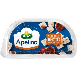 Arla Apetina päikesekuivatatud tomati juustusnäkid õlis, 100 g