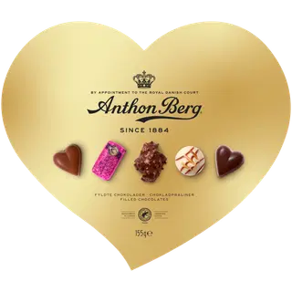 Anthon Berg Kuldne südamekujuline kommikarp 155g