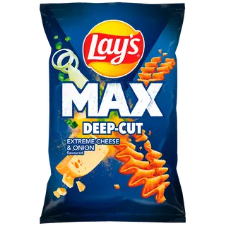 LAY'S MaXx Juustu-ja sibulamaitselised kartulikrõpsud 0,12kg