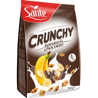 Röstitud müsli banaani, šokolaadi Sante 350g