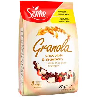 Granola,valg.šok.,maasika SANTE 350g