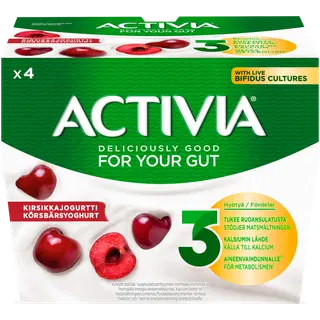 Danone Activia kirsijogurt 4X125g