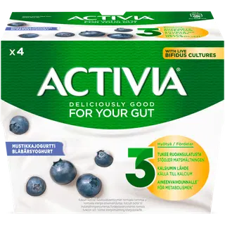 Danone Activia mustikajogurt 4X125g