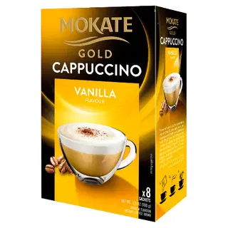 MOKATE GOLD Cappuccino kohvijook Vanilje 12.5g x 8
