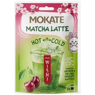 Matcha latte MOKATE Kirsimaitseline 40g