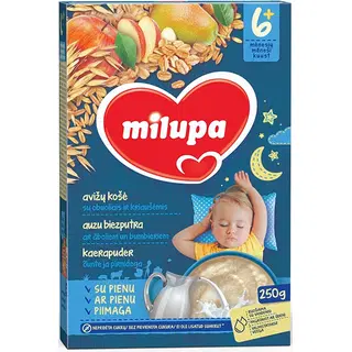 Kaerapuder MILUPA õun.pirnidega, 250g 6+