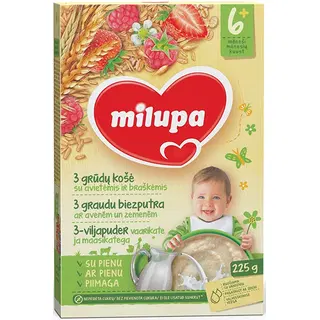 3-vilja puder MILUPA vaarik.maas.225g 6+