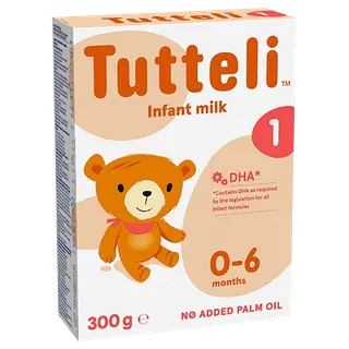 Piimal põhinev imiku piimasegu, 0+, TUTTELI, 300 g