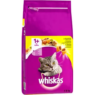 Whiskas kuivtoit täiskasvanud kassidele kanalihaga 3,8 kg
