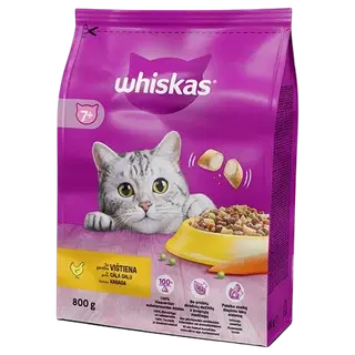 Whiskas seenior kuivtoit kana 800g