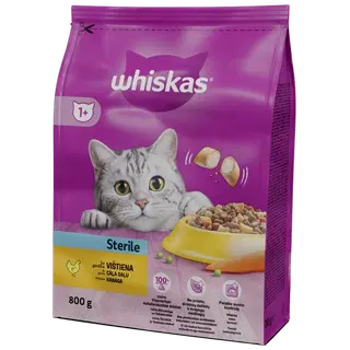 Whiskas kuivtoit steriliseeritud kassidele 800g