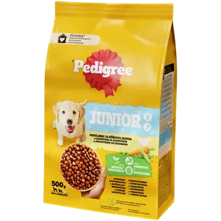 Pedigree kuivtoit kutsikatele kodulinnu ja köögiviljadega, Junior 500 g