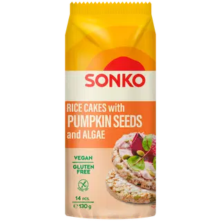 Sonko riisigaletid kõrvitsaseemnetega 130gr