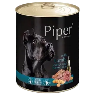 Piper konserv koertele lambaliha, porgandi ja pruuni riisiga 400g
