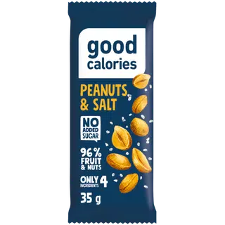 Energia datlibatoon GOOD CALORIES soolatud maapähklitega, 35g