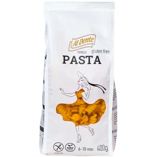 Al dente fusilli pasta 400g gluteenivaba