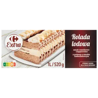 Carrefour Extra Vanilli-Cappuccino maitseline jäätisetort 1 l