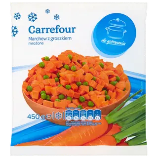 Carrefour Külmutatud porgand hernestega 450 g