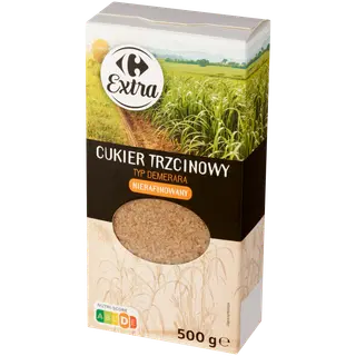 Carrefour Extra Demerara rafineerimata roosuhkur 500 g