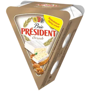 Juust Brie kreekapähklitega President 125g
