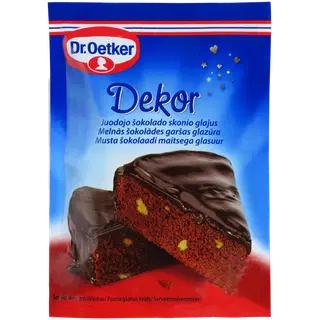 Dr.Oetker tumeda šokolaadi maitseline glasuur 100g