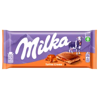 Piimašokolaad toffee-cream MILKA 100g