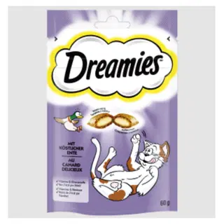 Suupiste kassidele DREAMIES pardilih.60g