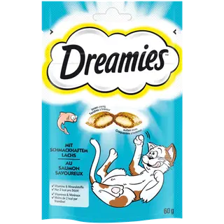 Suupiste kassidele DREAMIES lõhega 60g