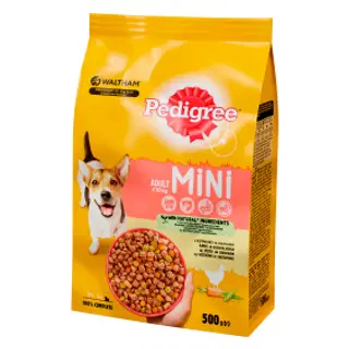 Pedigree Kuivtoit väikest kasvu koertele 500g kodulinnu-köögivilja
