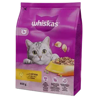 Whiskas kuivtoit täiskasvanud kassidele kanaga 800g