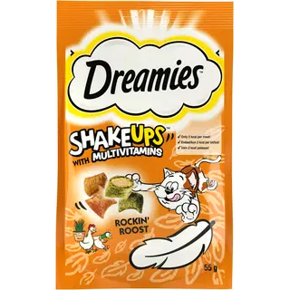 Dreamies ShakeUps maiuspala kassidele naistenõgese ja vitamiinidega 55g