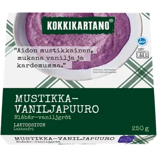 Kokkikartano vanillimaitseline mustikapuder, 250 g