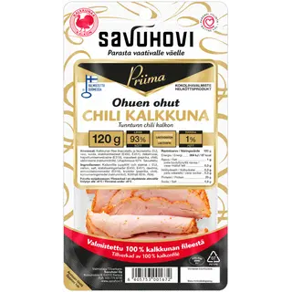 Savuhovi õhuke tšilliga kalkunisink 120g