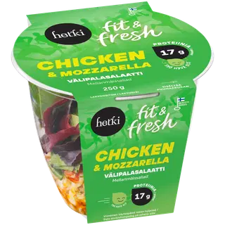 Hetki Fresh pastasalat kana ja Mozzarella juustuga, 250 g