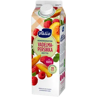 Valio vaarika-virsikukissell kiudaine ja magusainetega 1kg