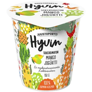 Juustoportti magustamata laktoosivaba mangojogurt 150 g