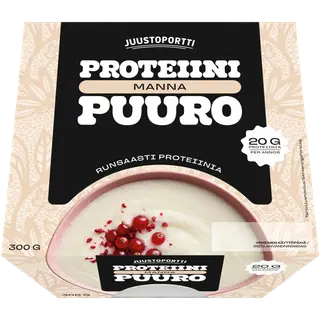 Juustoportti proteiiniga mannapuder, 300 g