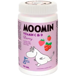 Moomin muumi vitamiinid C ja D, marjamaitselised 90tk