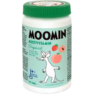 Moomin muumi multivitamiinid troopilise maitsega 90tk