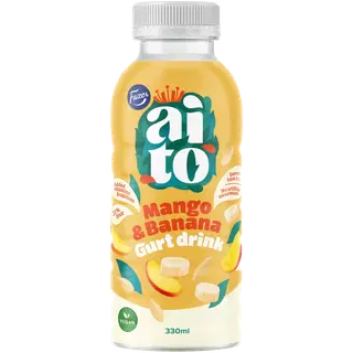 Fazer Aito mango- ja banaanimaitseline kaerapõhine jogurtilaadne jook, 330 ml