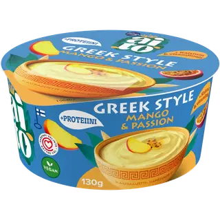 Fazer Aito kreeka jogurti stiilis mango- ja granadillimaitseline kääritatud kaerasuupiste, 130 g