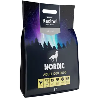 Racinel nordic täissööt täiskasvanud koertele kanalihaga 3kg