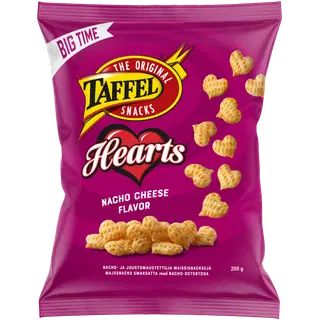 Maisisnäkid Hearts TAFFEL 200g