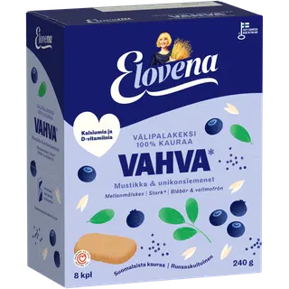 Elovena mustika ja mooniseemnetega täisteraküpsis 8 x 30 g