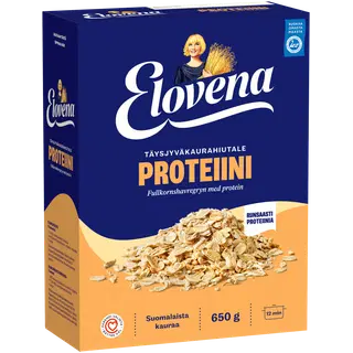 Elovena täisterakaerahelbed proteiiniga, 650 g