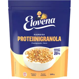 Elovena proteiinirikka granola kaerahelbed, 300 g