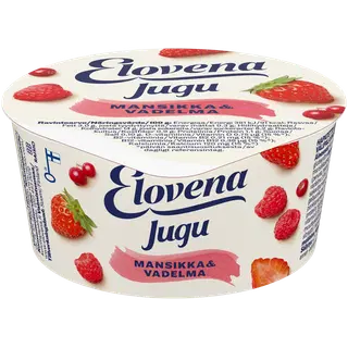 Elovena maasika- ja vaarikamaitseline kääritatud kaeratoode, 150 g